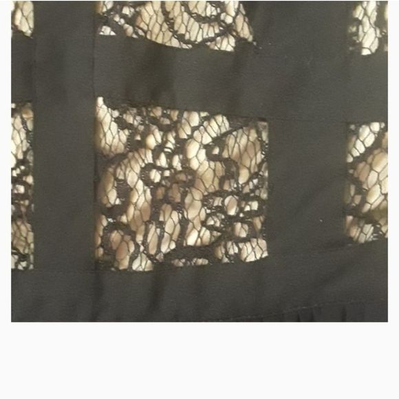 High Low Black and Nude Dress. - Picture 15 of 16